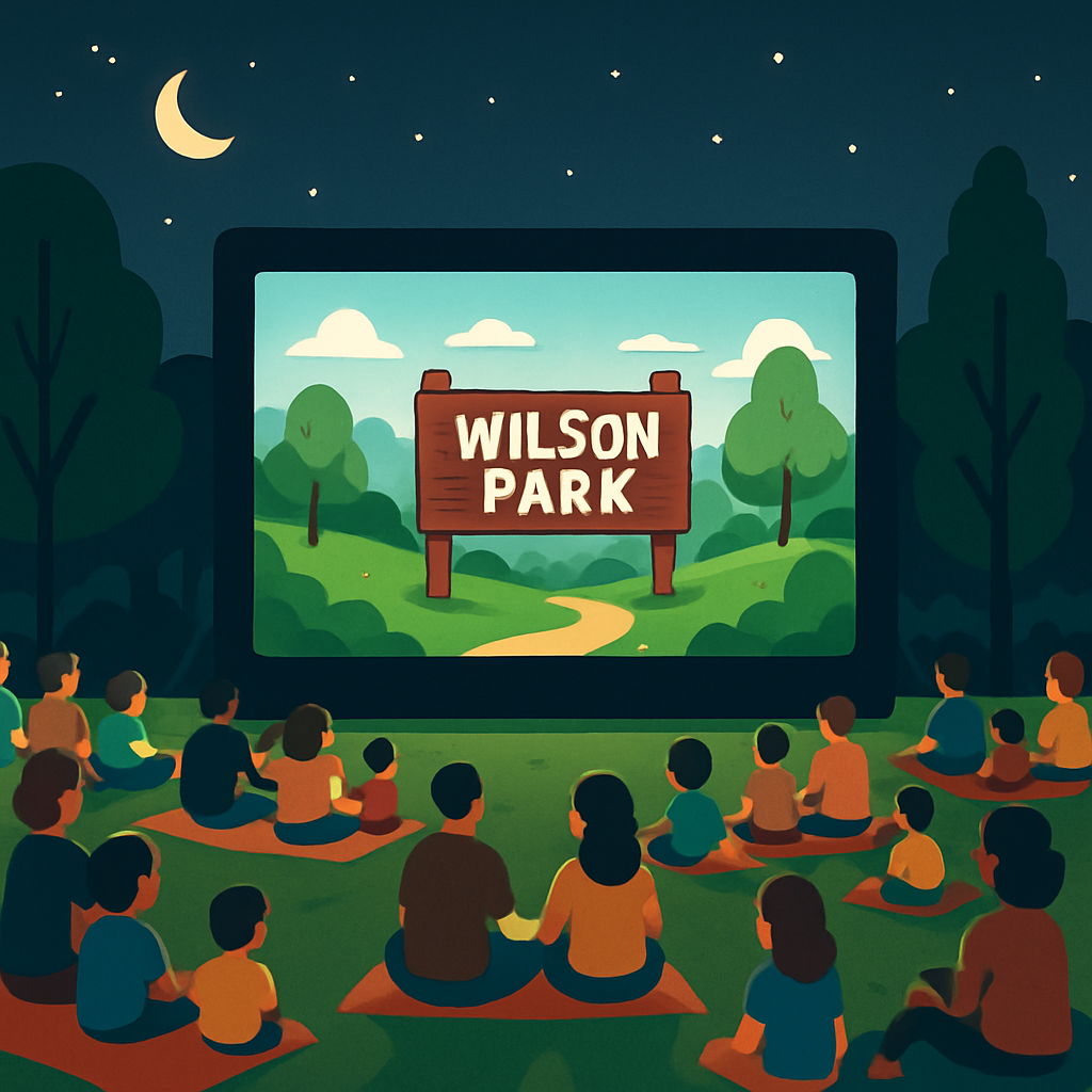 Summer Movies in the Park - THE SUPER MARIO GALAXY MOVIE flyer